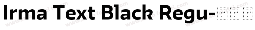 Irma Text Black Regu字体转换